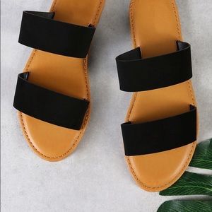 SHEIN // Suede Summer Sandals